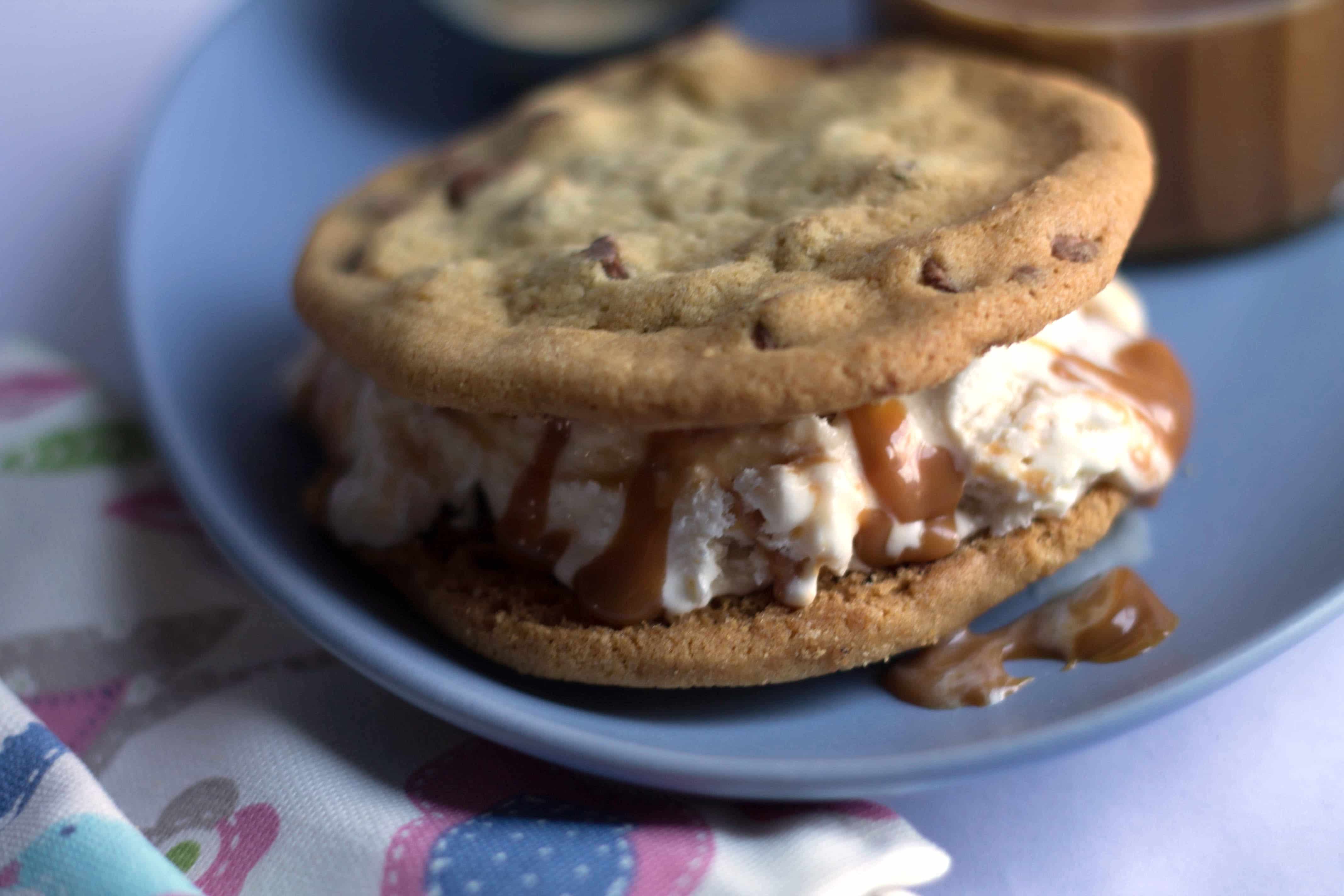 Salted Caramel Ice Cream Sandwiches