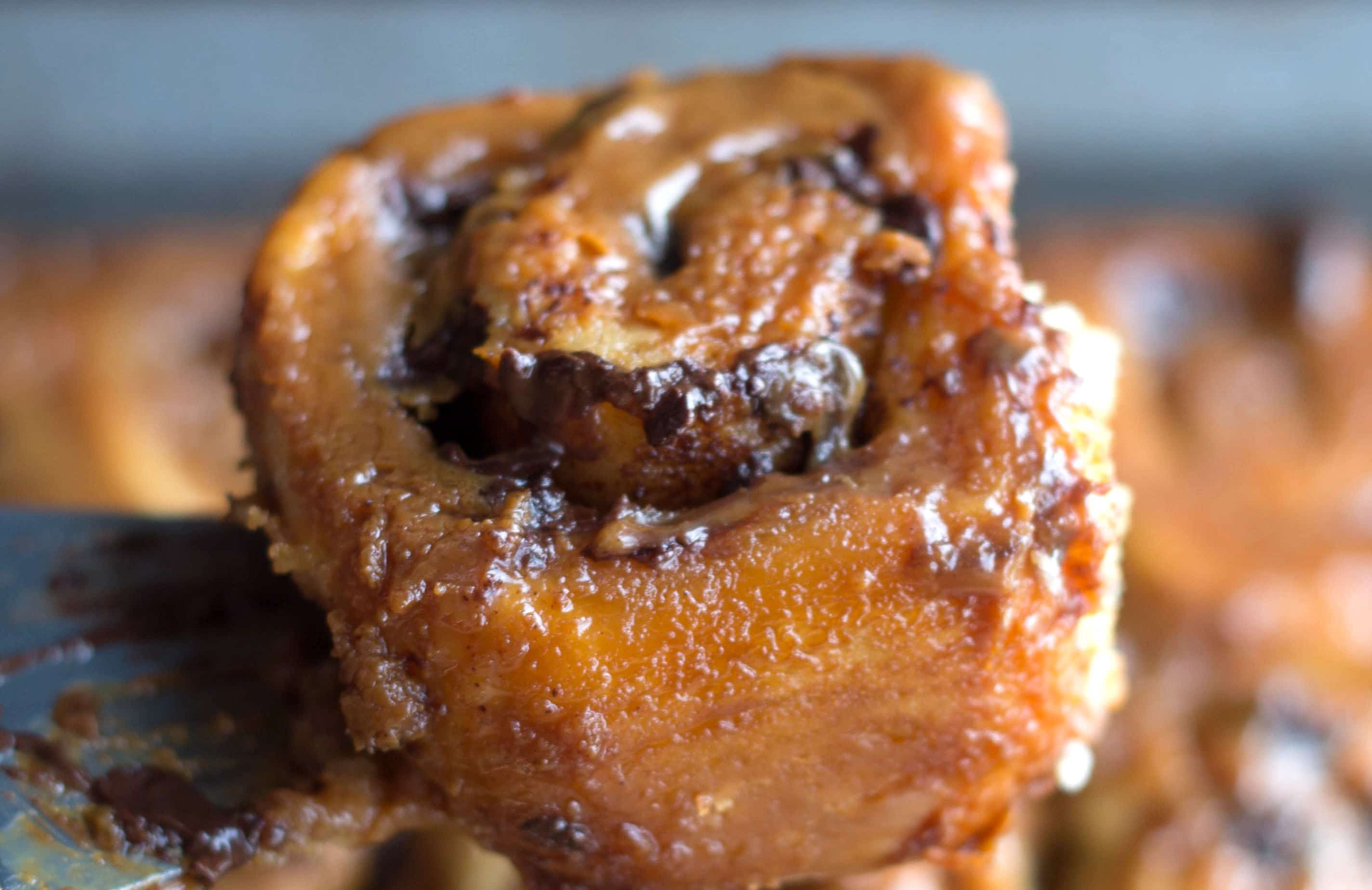 Quick Rise Chocolate & Salted Caramel Sticky Buns Breakfast & dessert