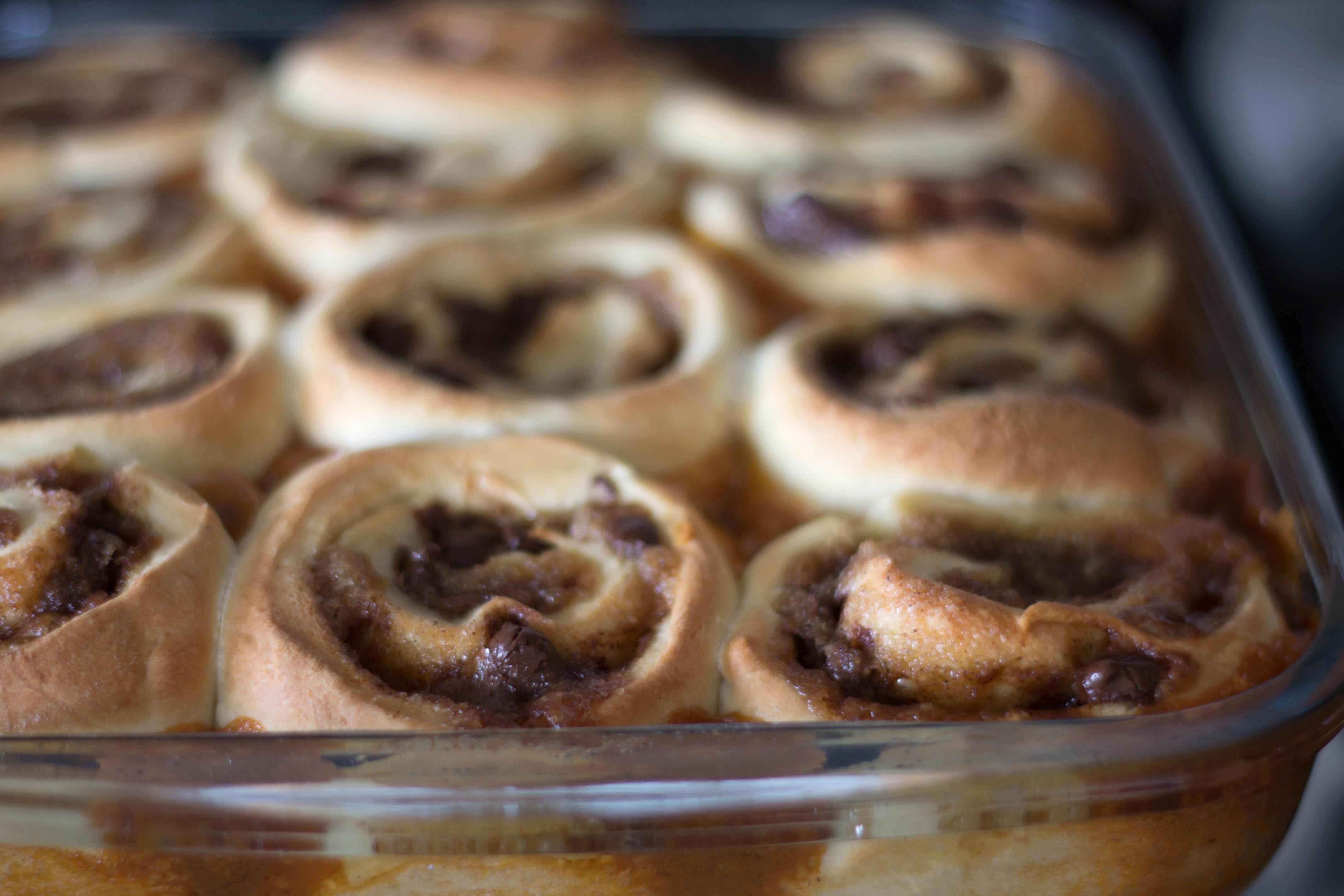 Quick Rise Chocolate & Salted Caramel Sticky Buns Breakfast & dessert