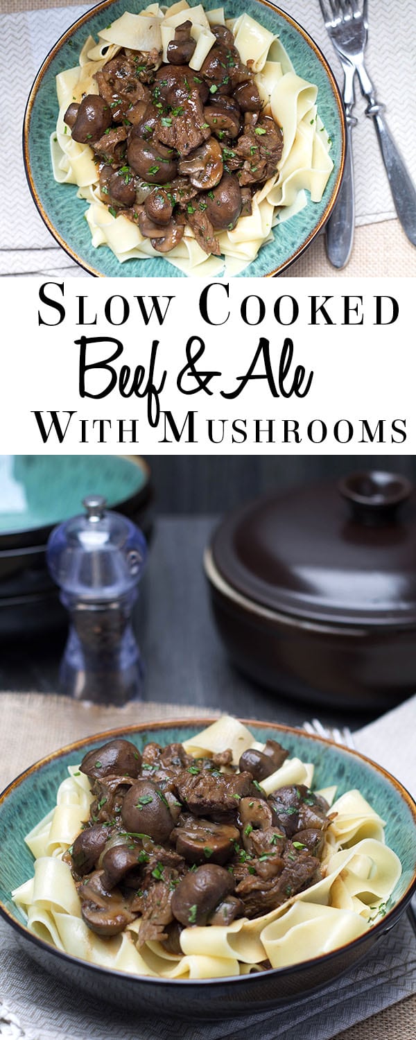 Slow Cooker Beef & Ale with Mushrooms Erren's Kitchen