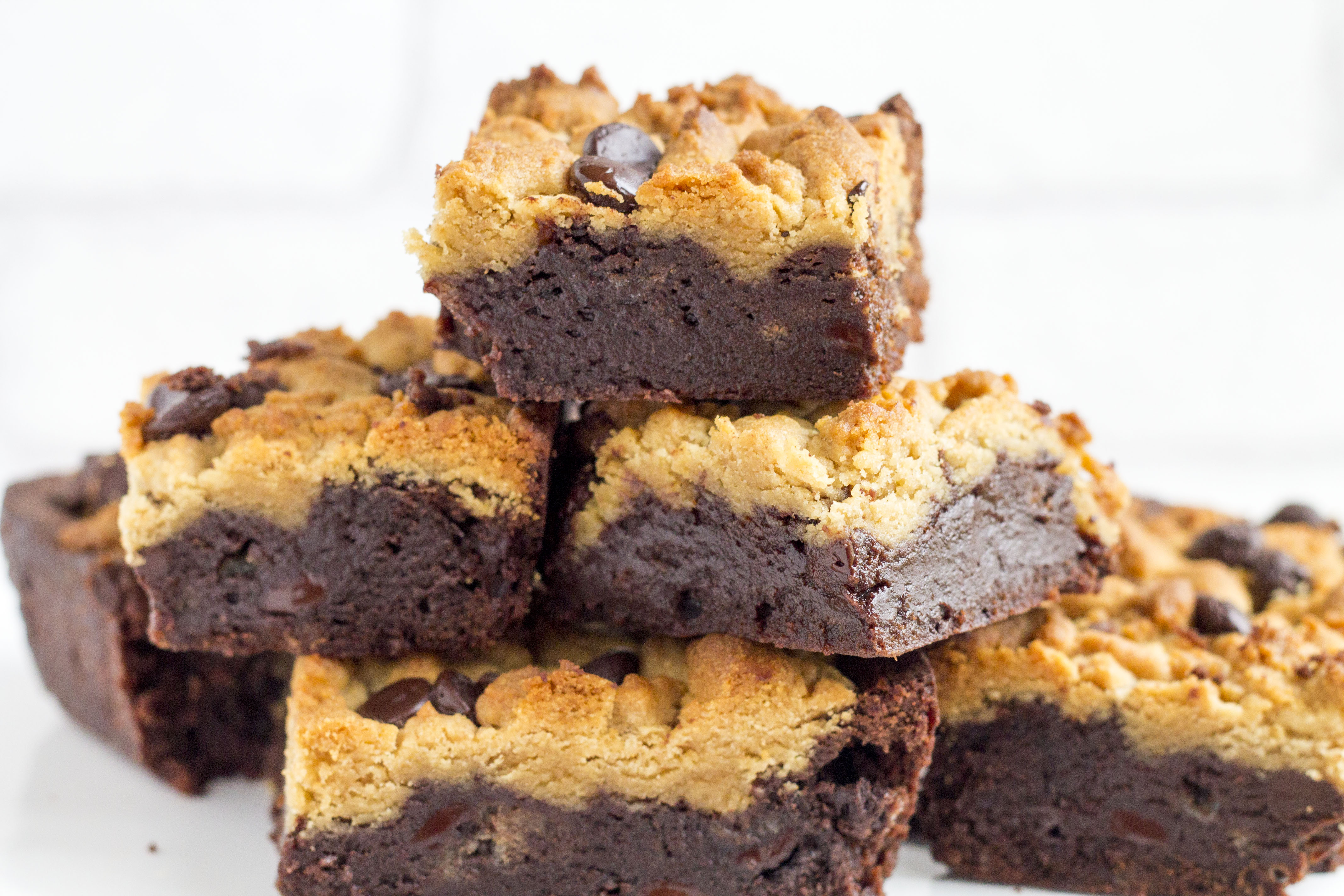Peanut Butter Chocolate Fudge Brownies - Erren&amp;#39;s Kitchen