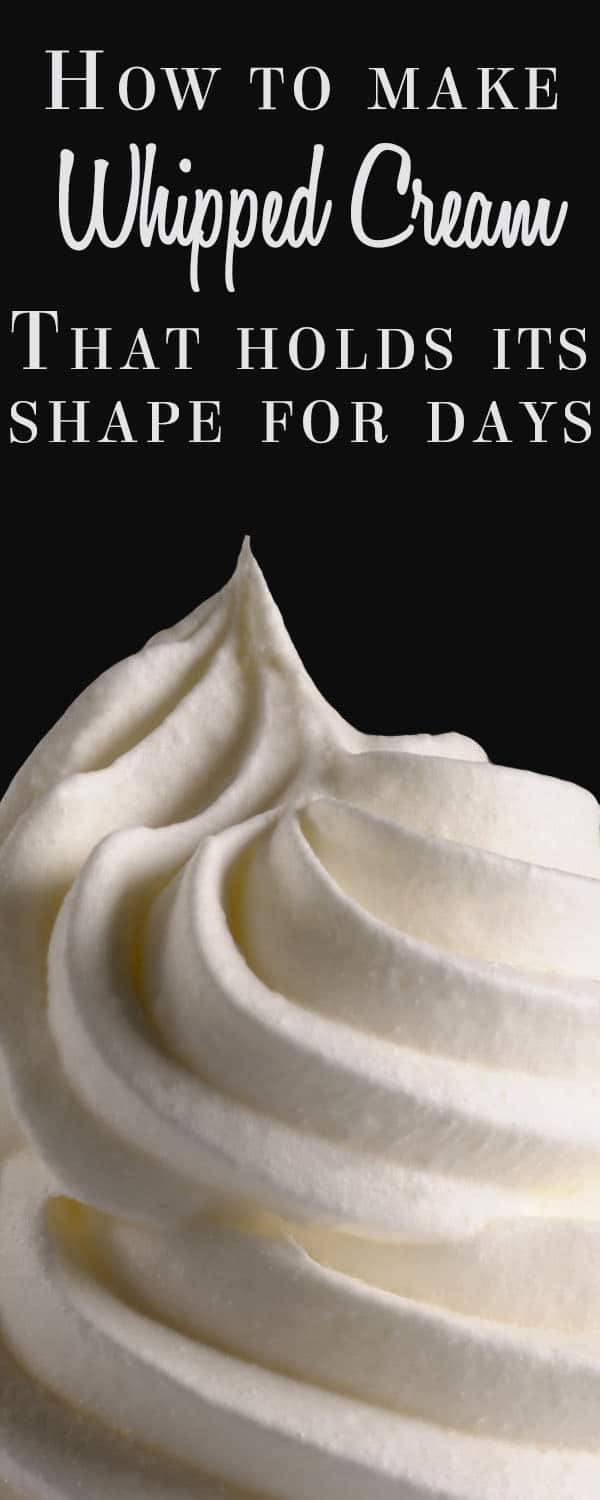 How long does whipped cream last in the refrigerator?