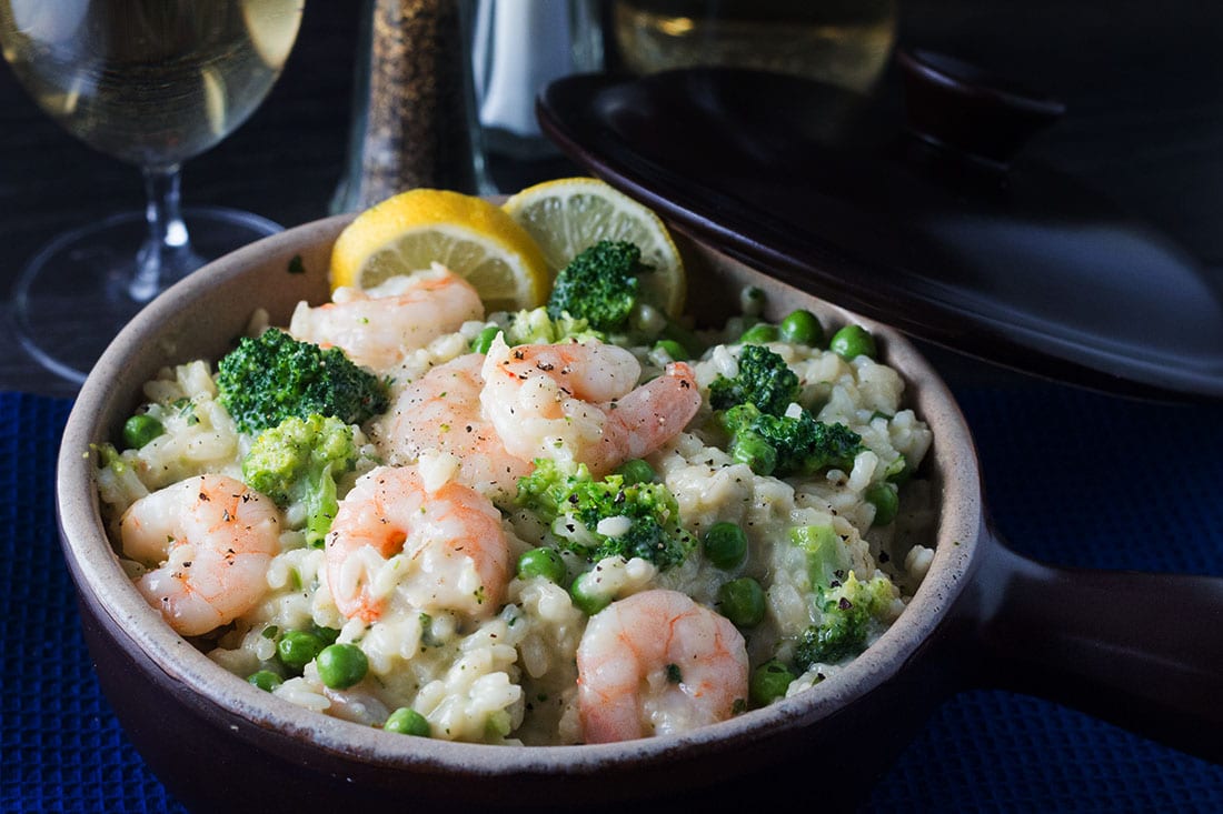 Easy Lemon Shrimp Risotto - a quick and easy risotto you'll love