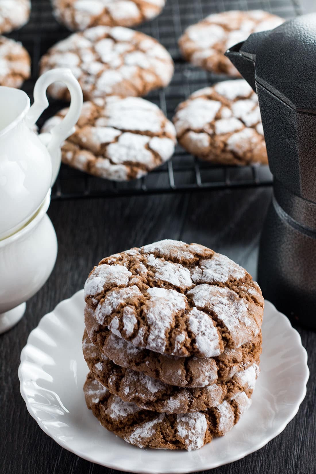 Spiced Ginger Crinkle Cookies Amazing Gingerbread flavored cookies