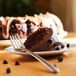 Chocolate Chip Cake with Chocolate Butter Cream Frosting - alt