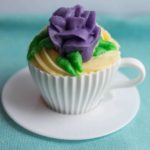 Yellow Cupcakes with Butter Icing