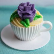 Yellow Cupcakes with Butter Icing
