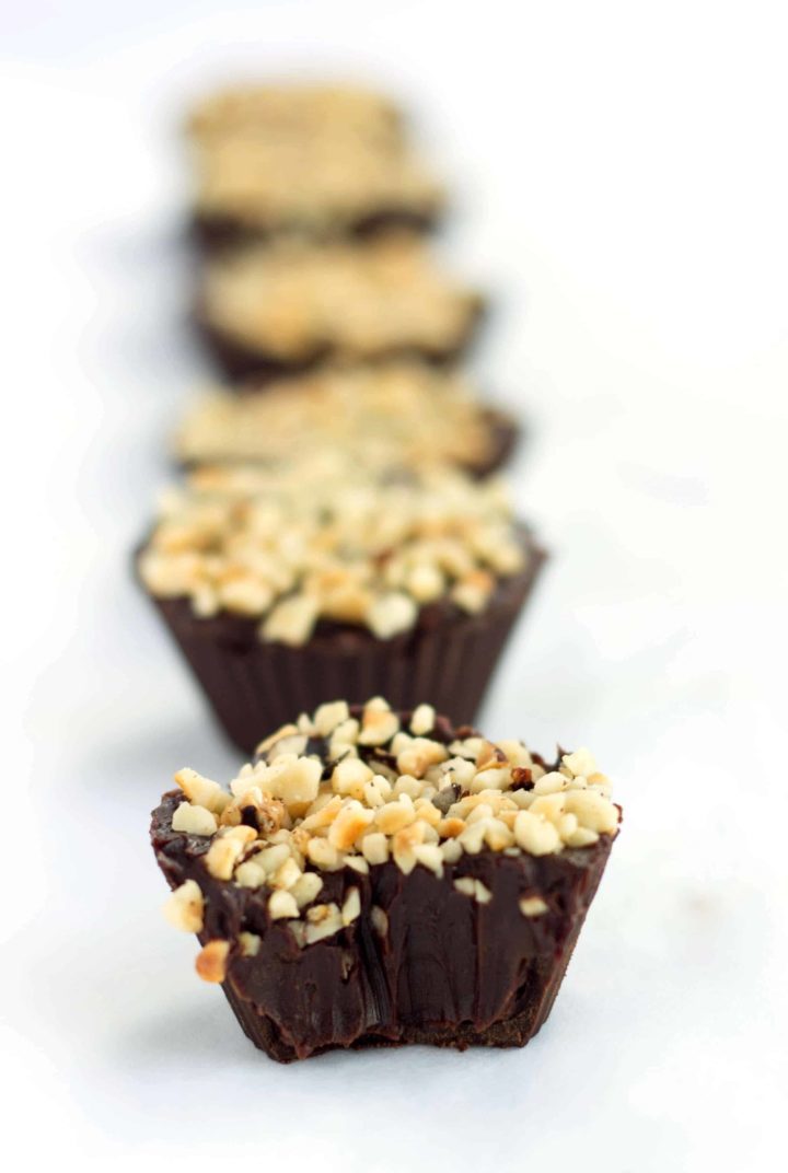 Chocolate Hazelnut Truffle Cups