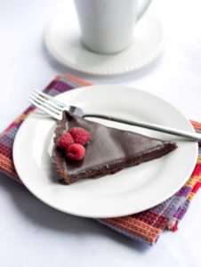 dark chocolate silk tart