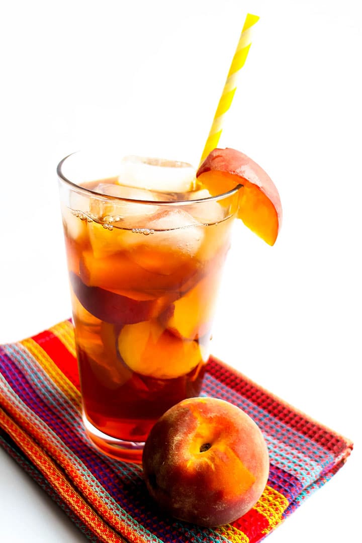 Sweet Peach Iced Tea - Erren's Kitchen