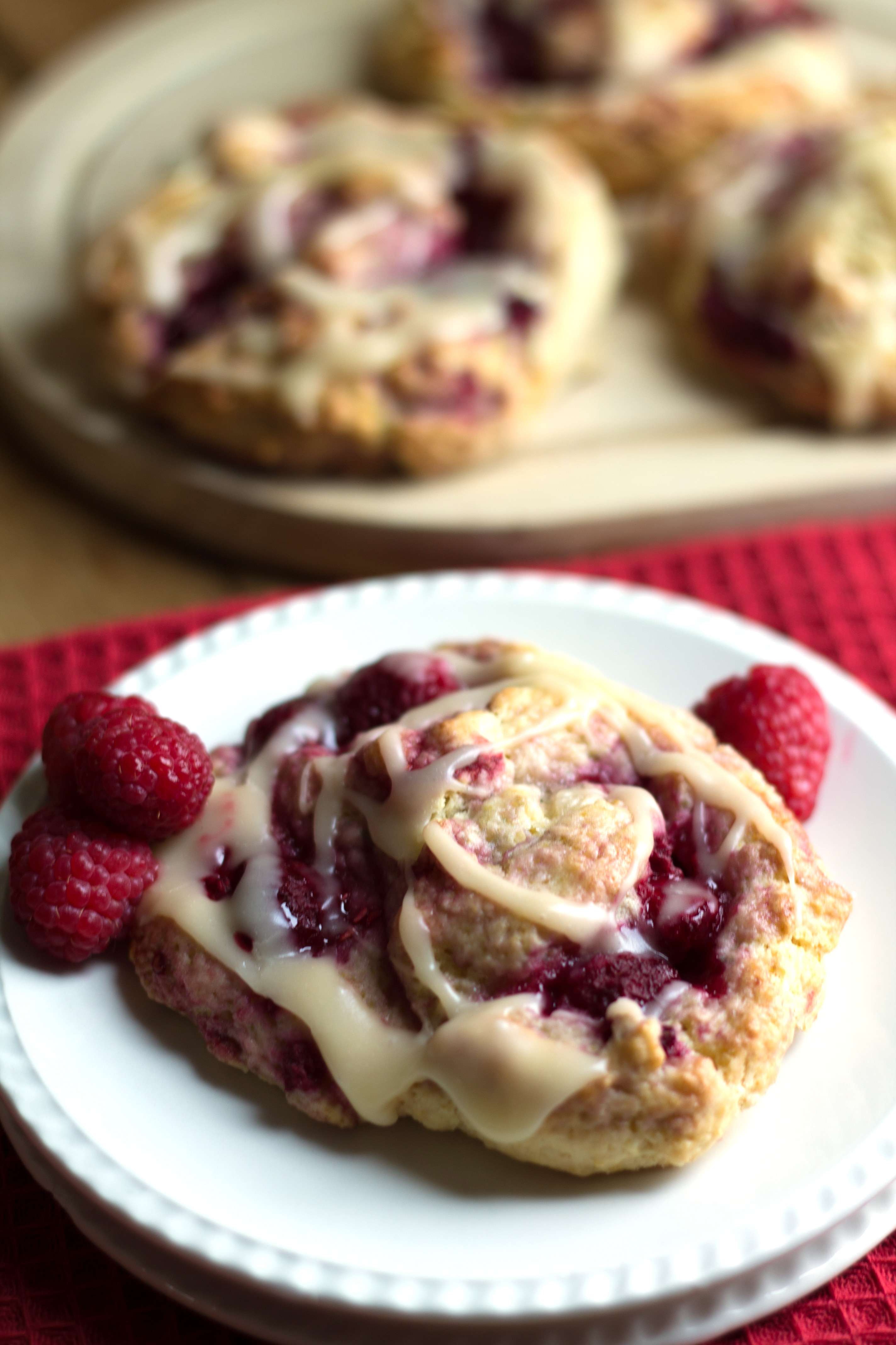 Iced Raspberry Scones Erren's Kitchen