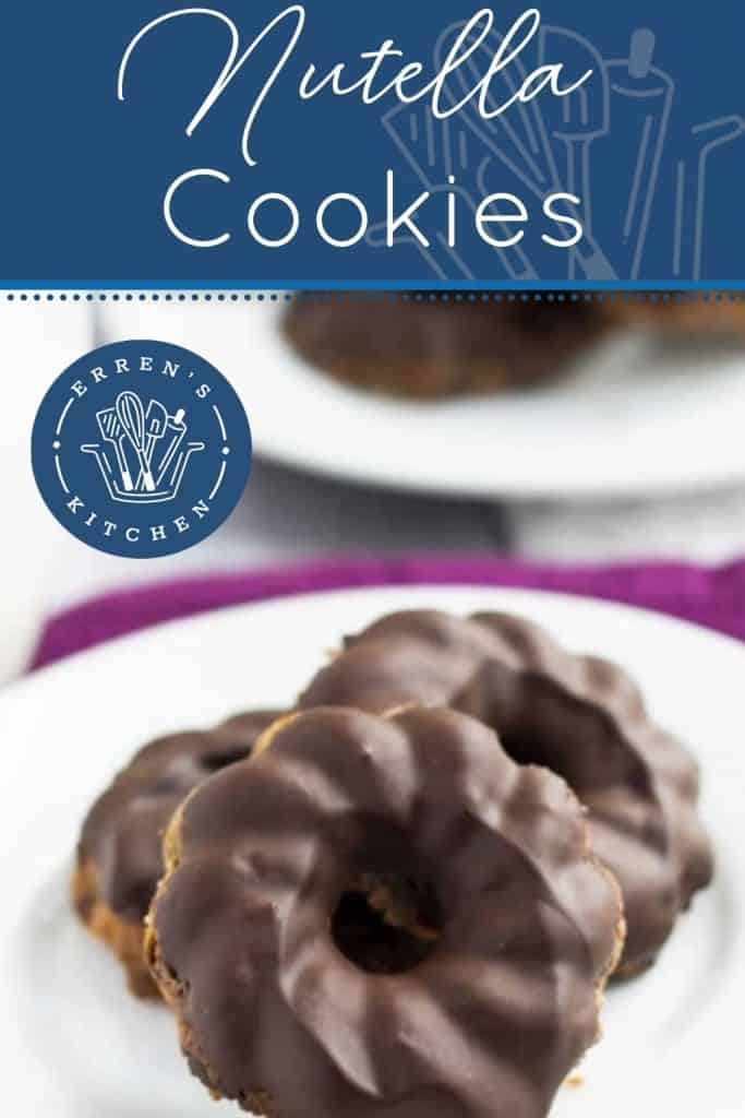 Nutella Cookies ready to eat on a plate