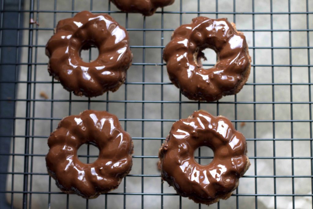 Nutella cookies with melted chocolate 