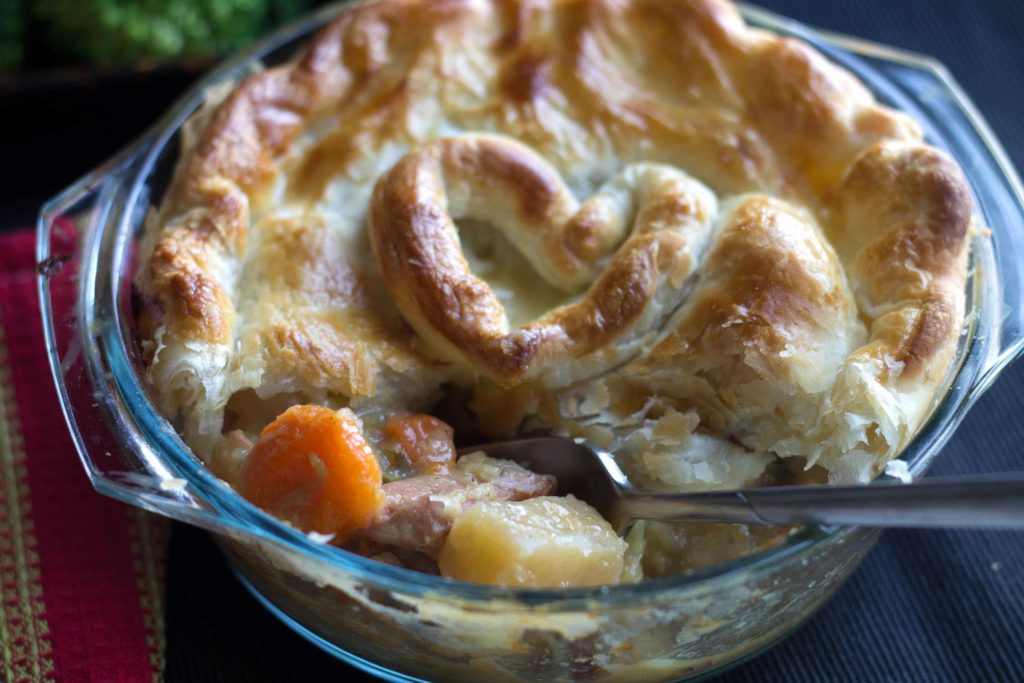 Chicken, Ham & Leek Pot Pie 