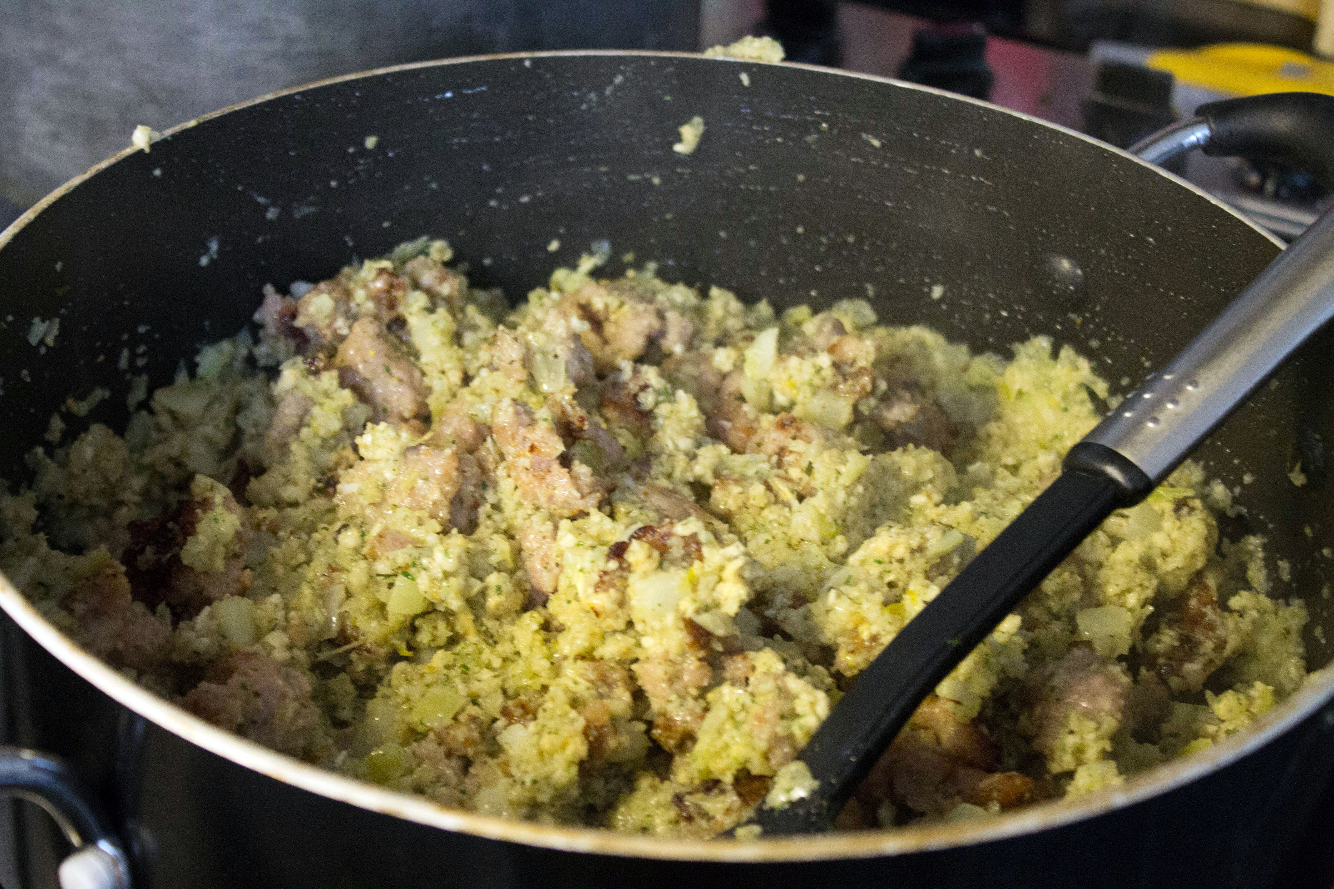 Bacon Wrapped Sage & Sausage Stuffing Erren's Kitchen