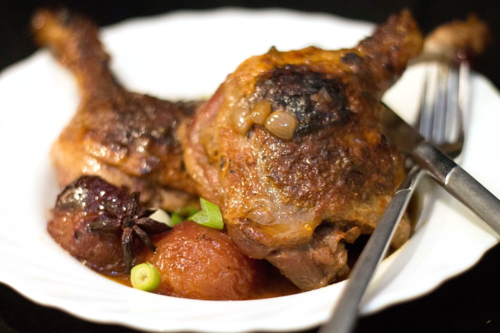 Slow Cooked Chinese Duck with Plums - Erren's Kitchen