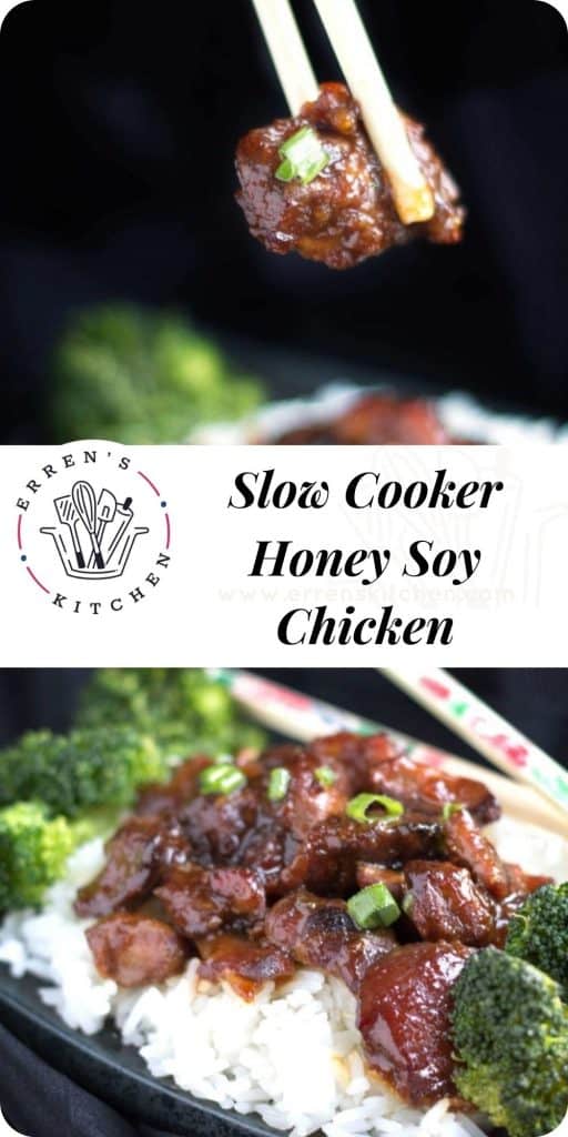 honey soy chicken on a bed of rice