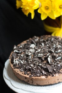 No Bake Chocolate Oreo Cheesecake - Erren's Kitchen - This recipe makes a decadent, tempting chocolate cheesecake that's loaded with Oreo goodness!