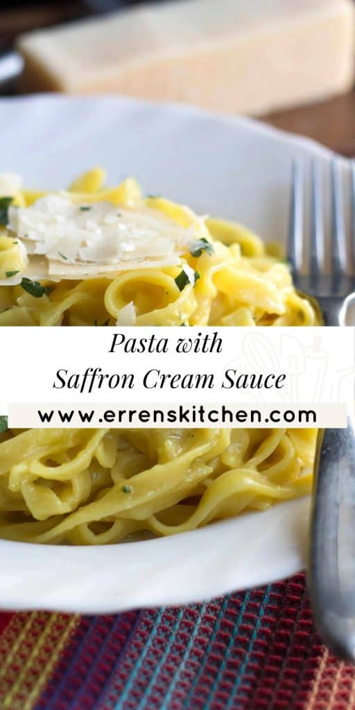 Quick & Easy Tagliarini with Saffron Cream Sauce Erren's Kitchen
