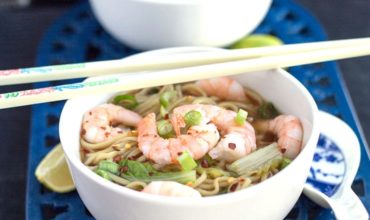 Quick Chinese Shrimp Noodle Soup