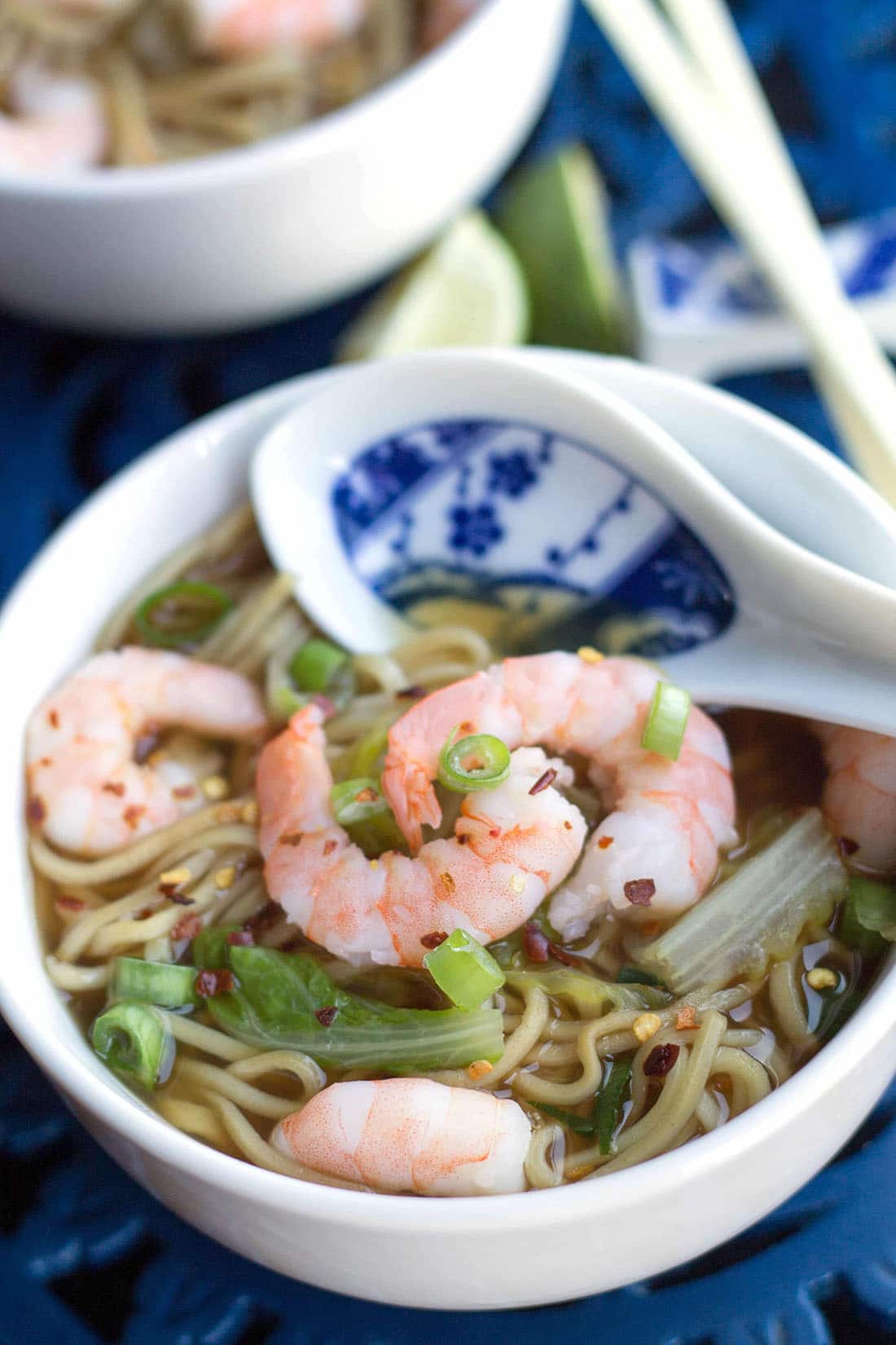 Quick Chinese Shrimp Noodle Soup | Erren's Kitchen