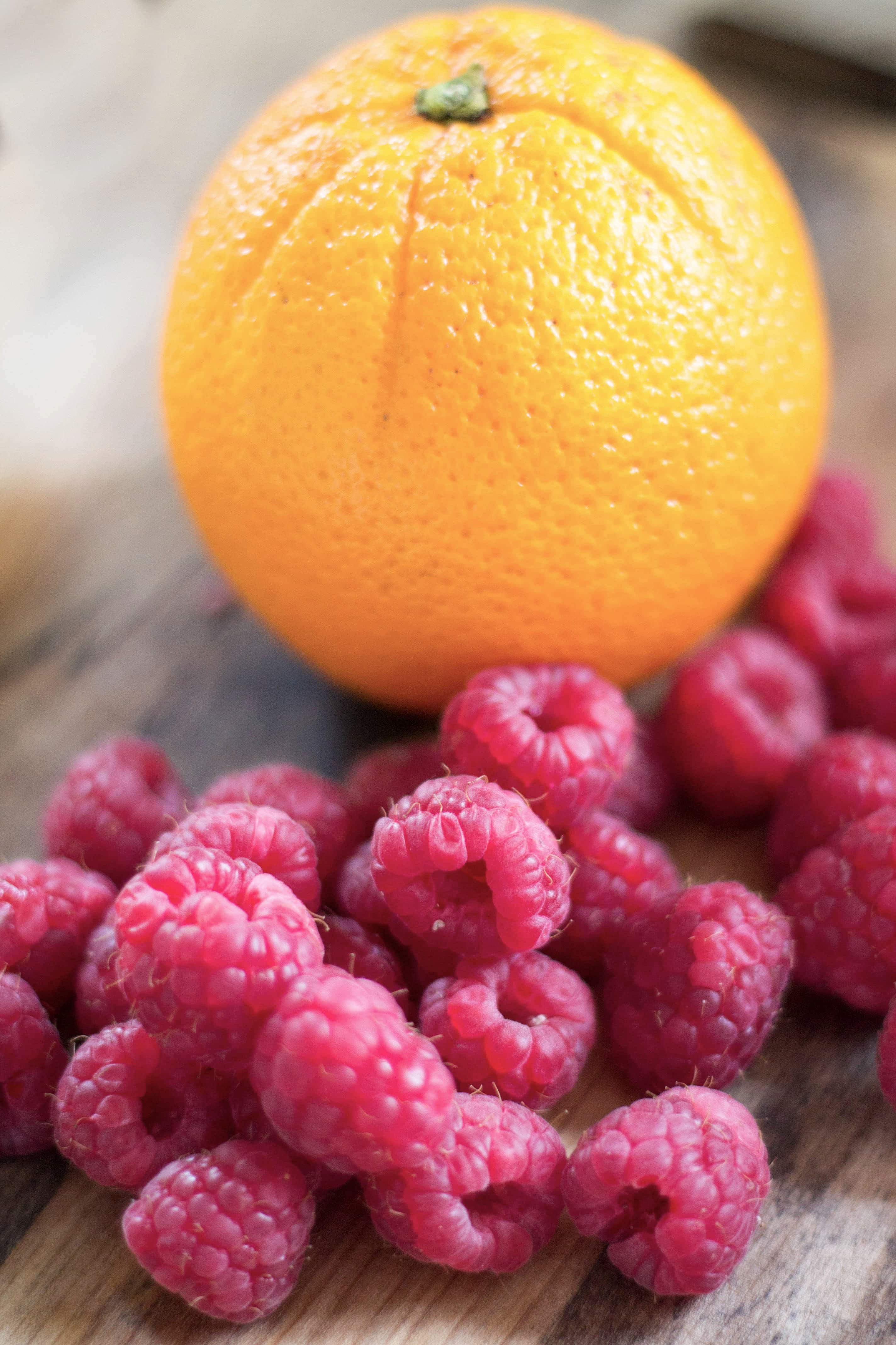 Raspberry Swirled Orange Pound Cake Sunshine on a plate!