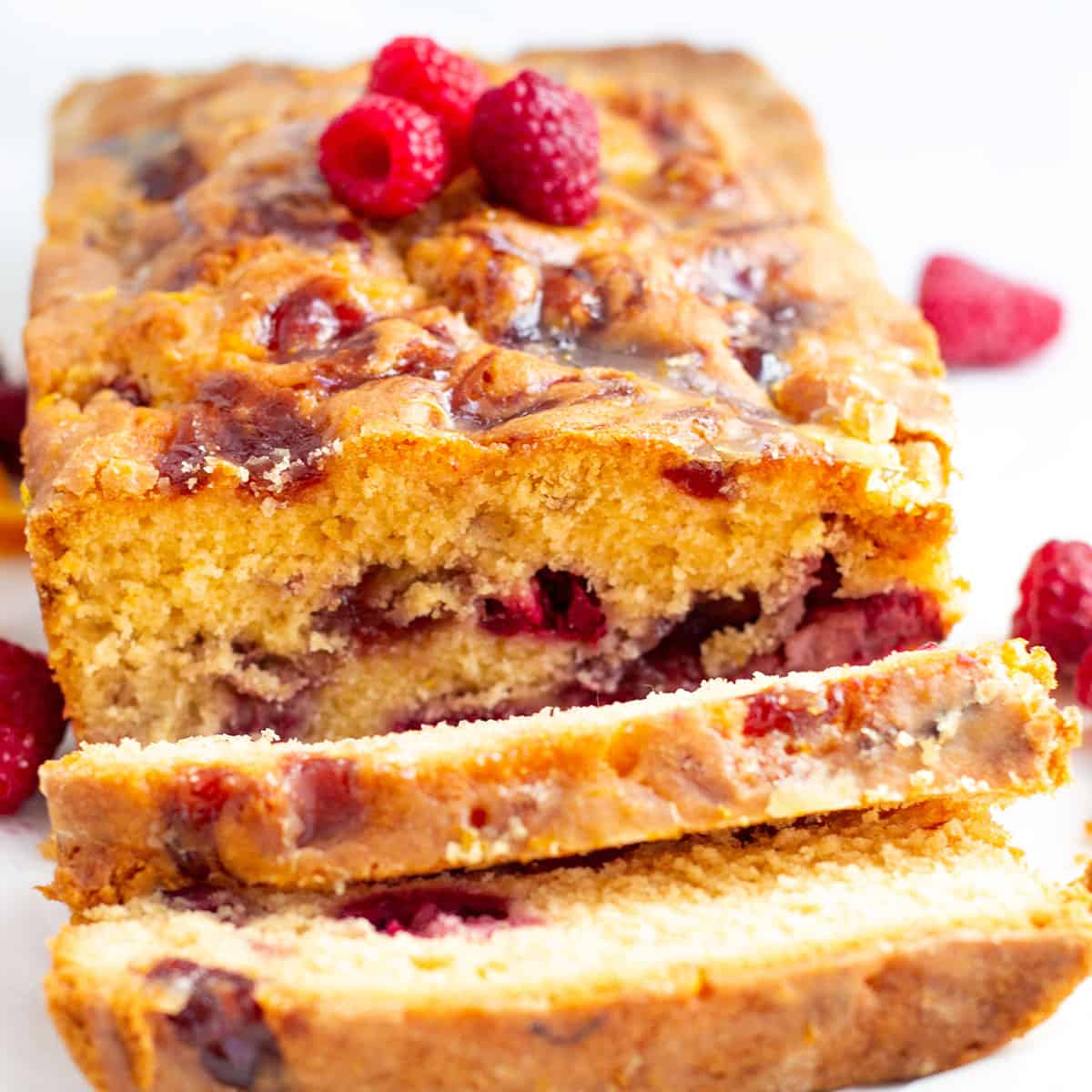 Orange Raspberry Pound Cake