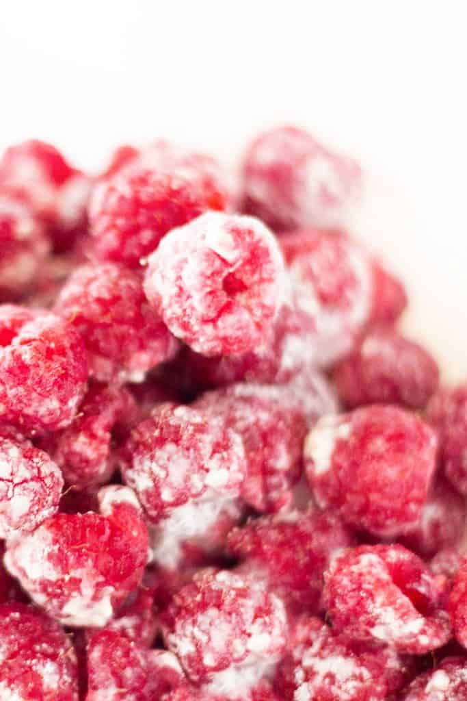 coated raspberries