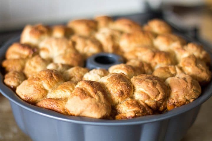 1 Hour Homemade Monkey Bread, golden brown and fresh out of the oven 