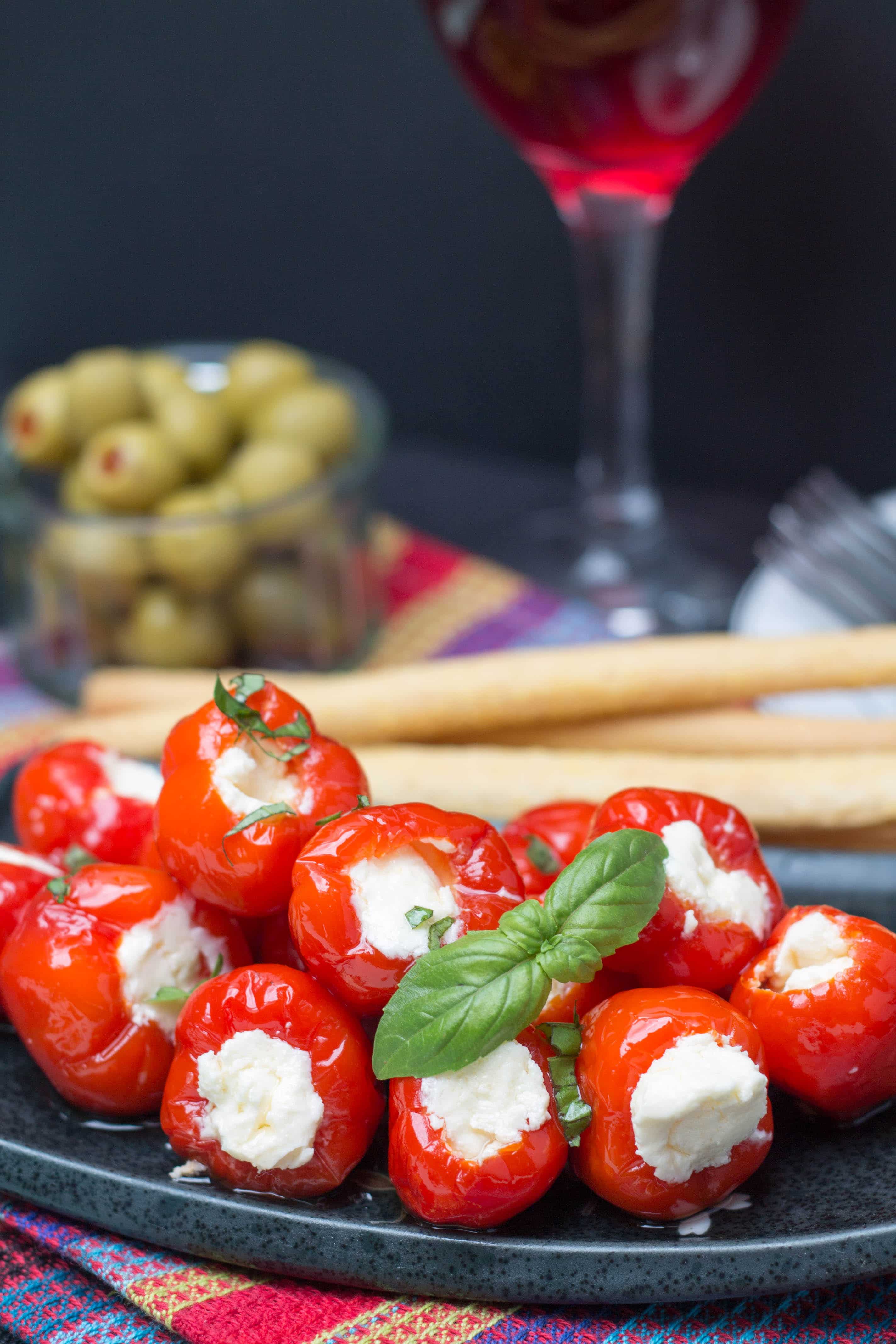 Cream Cheese & Ricotta Stuffed Piquante Peppers Erren's