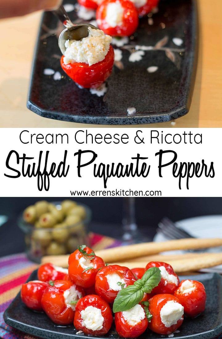Cream Cheese & Ricotta Stuffed Piquante Peppers Erren's Kitchen