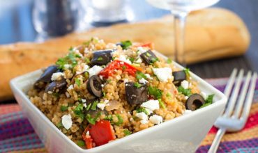 Mediterranean Couscous Salad with Roasted Eggplant