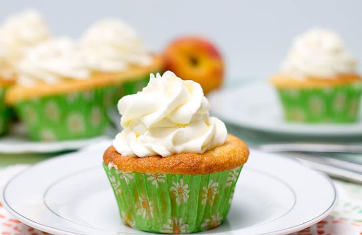 My Peaches & Cream Cupcakes
