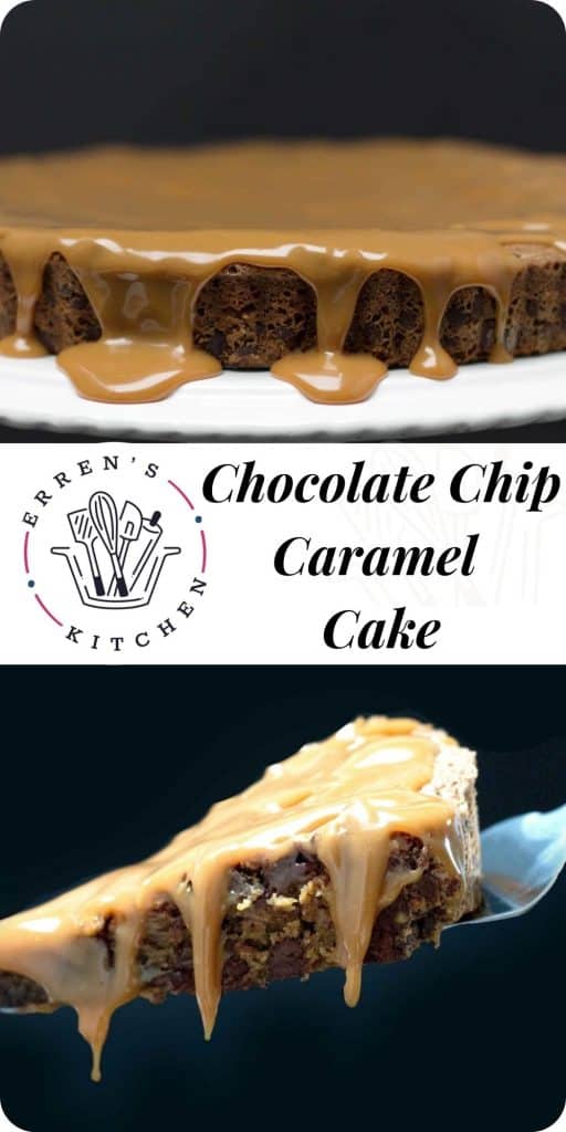 Chocolate Chip Caramel Cake   This recipe is indulgence on a plate  - 18
