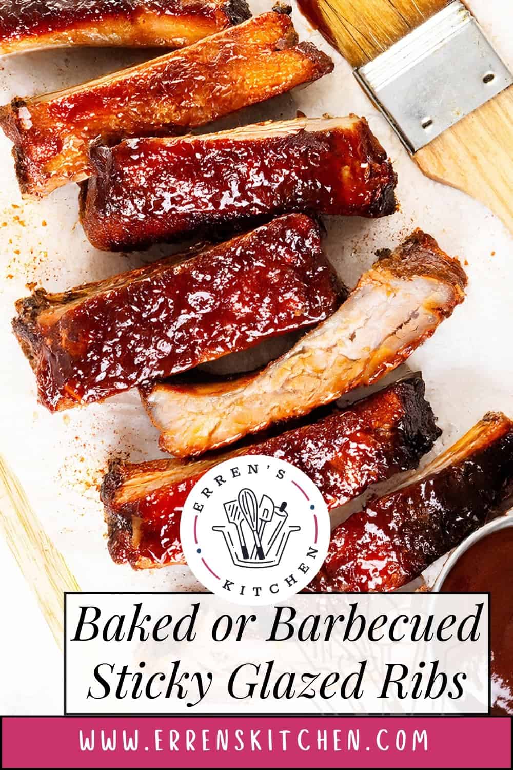 Baked or Barbecued Sticky Glazed Ribs