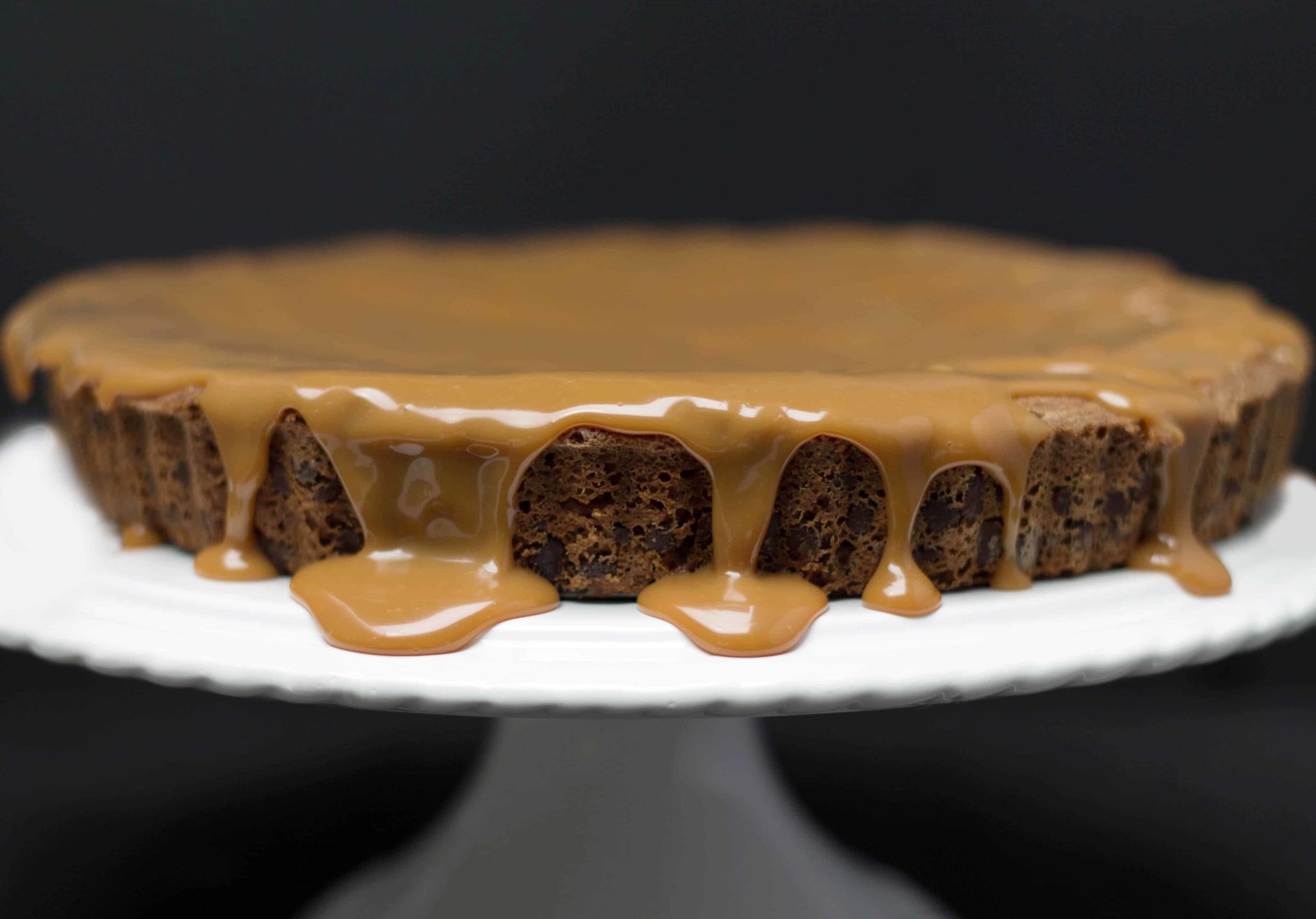 Chocolate Chip Caramel Cake This recipe is indulgence on a plate!