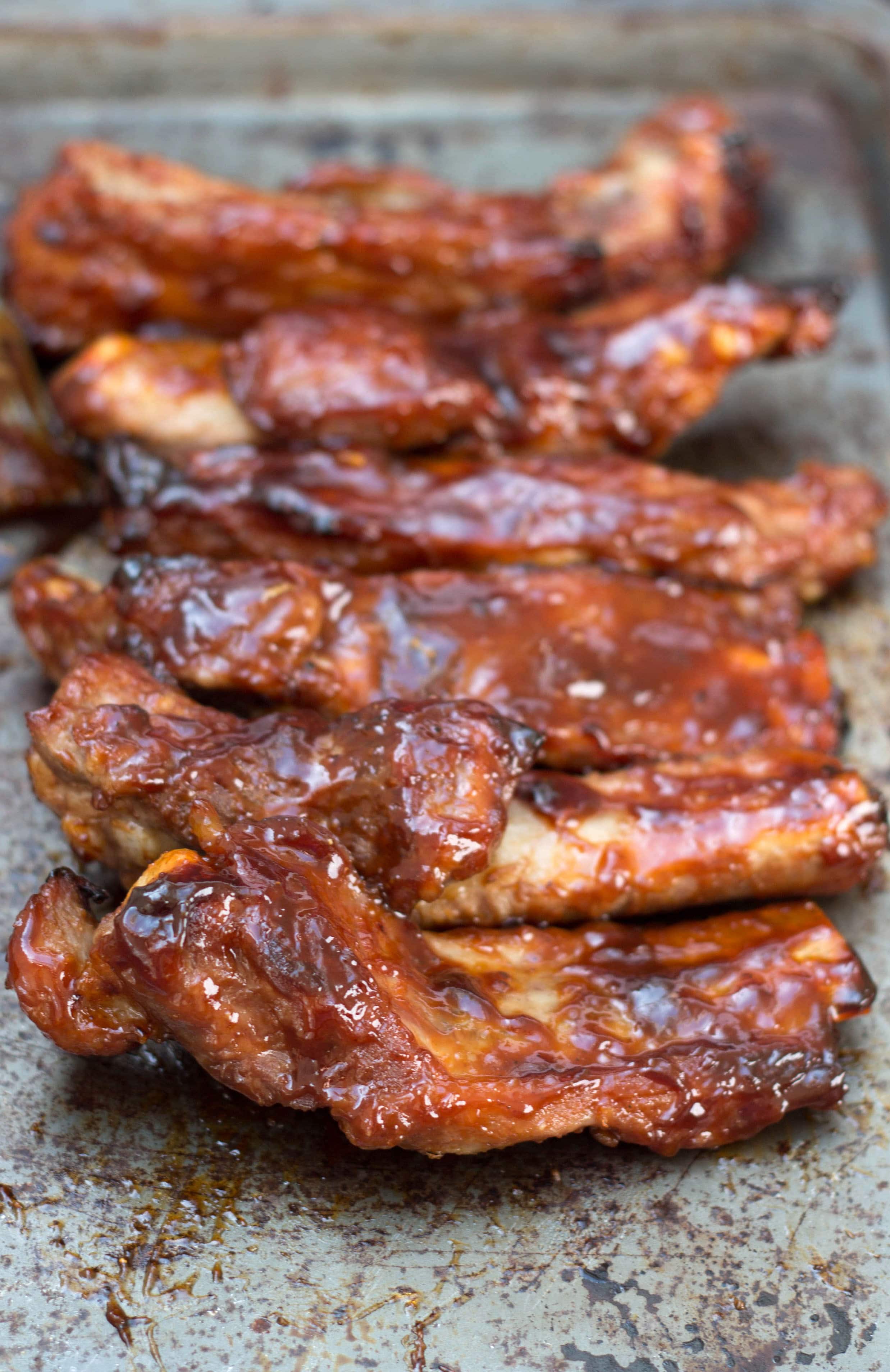 Baked or Barbecued Sticky Glazed Ribs Erren's Kitchen