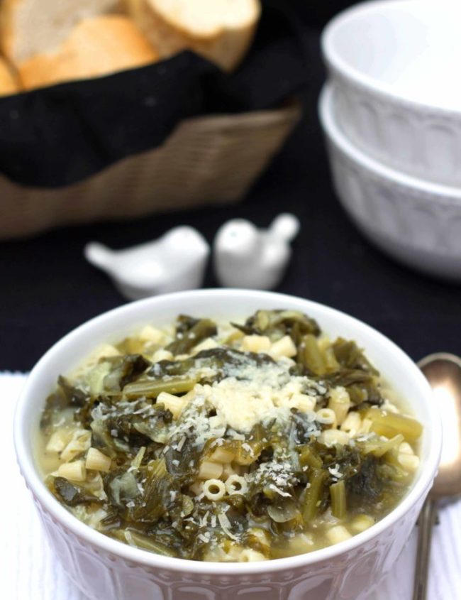 Escarole & Pasta Soup - Erren's Kitchen