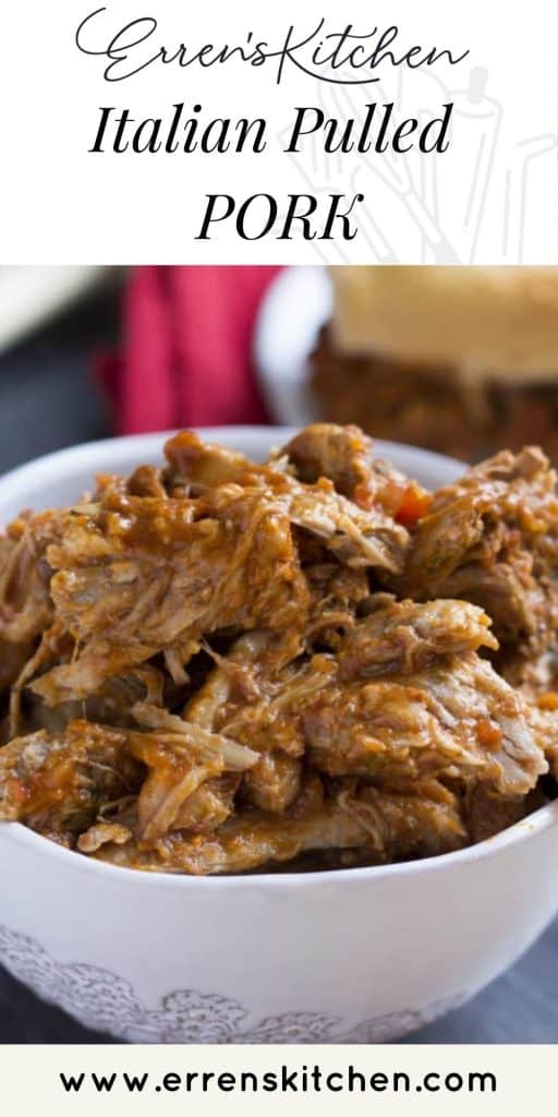 a bowl of Italian pulled pork