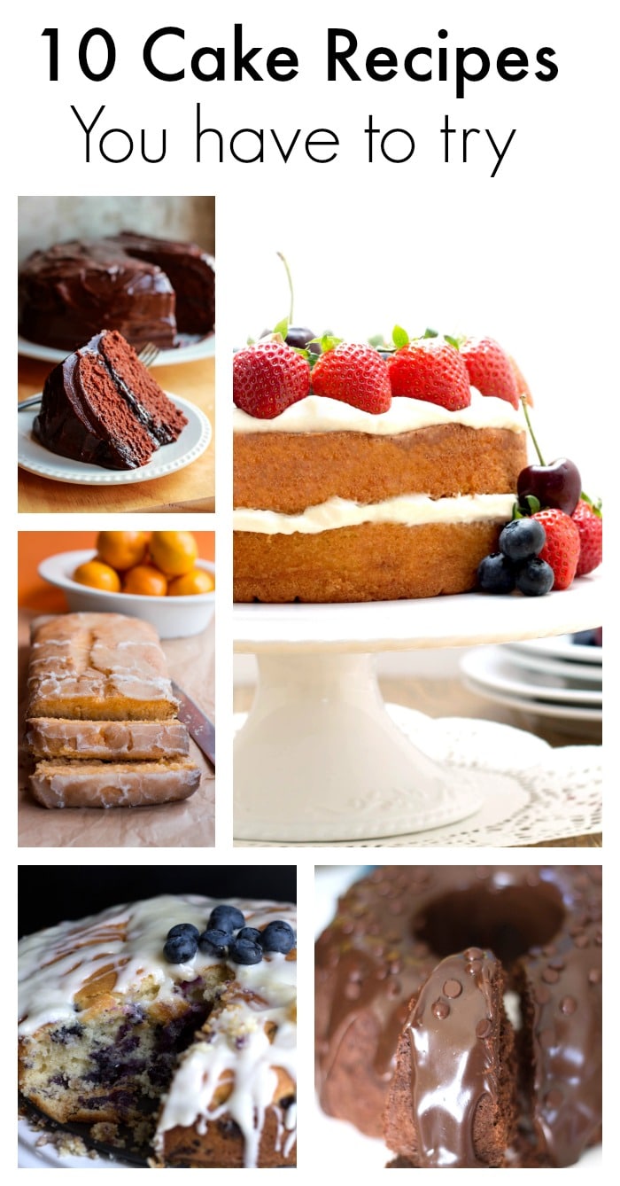 10 Cake Recipes You Have To Try - Whether you're satisfying a dessert craving or have something to celebrate, nothing beats a fabulous cake. These 10 recipes are the cakes I'm most proud of and make time and time again. Try them and they'll soon become favorites in your house too!