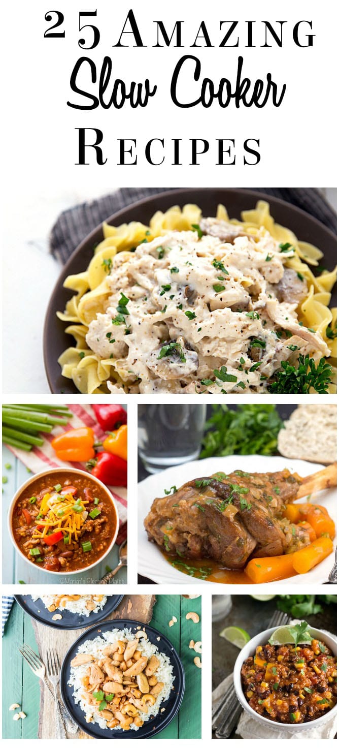 25 Amazing Slow Cooker Recipes - These recipes from around the web will give you some wonderful ideas to make the most of your slow cooker.
