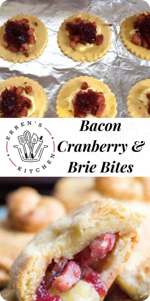 cranberry brie and bacon stuffed rolls ready to eat