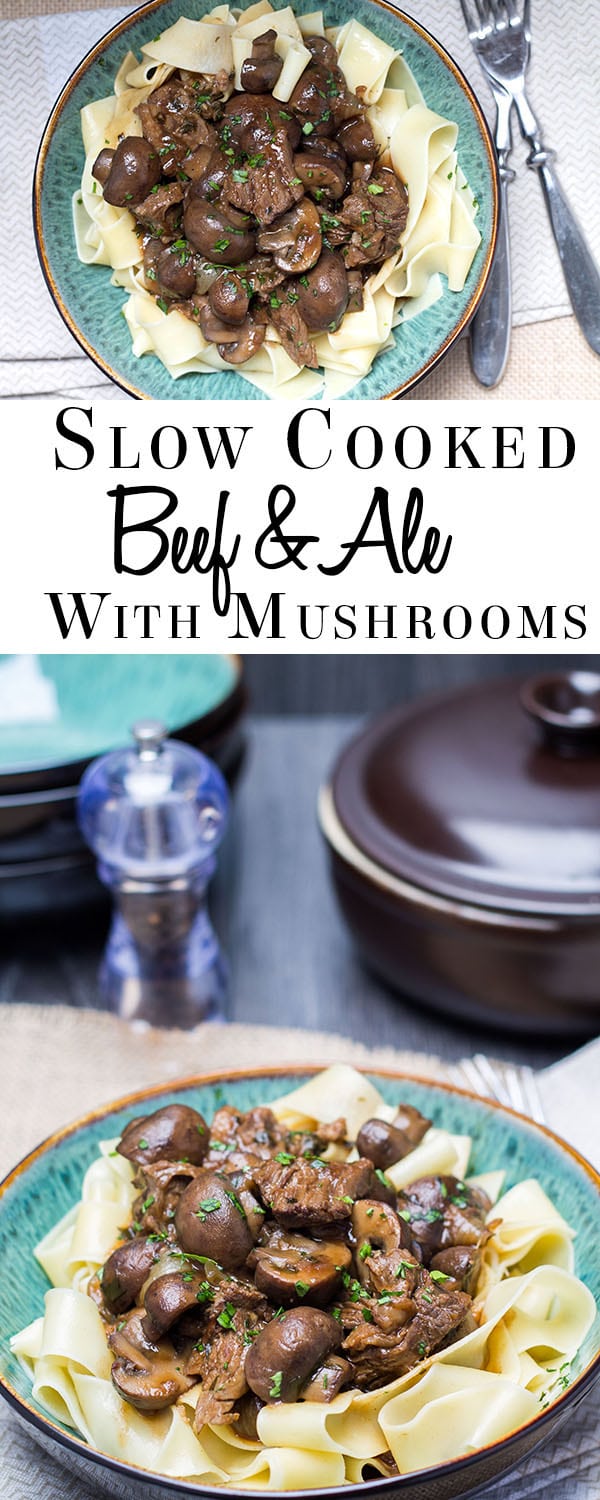 Slow Cooker Beef & Ale with Mushrooms Erren's Kitchen