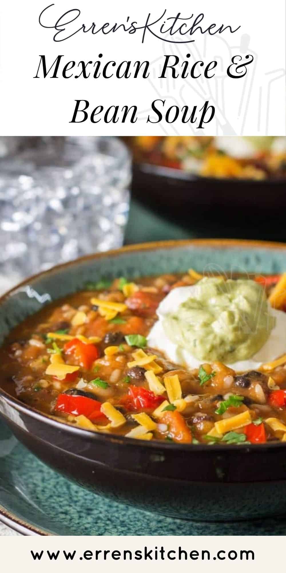 Mexican Rice and Bean Soup Comfort food at it's best!