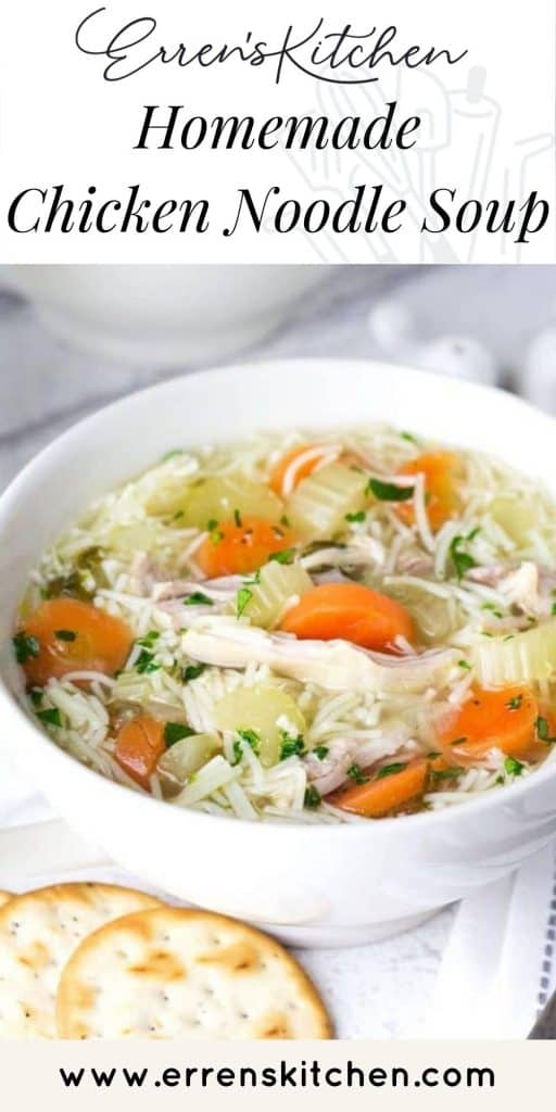 Homemade Chicken Noodle Soup - Comfort food at it's finest.