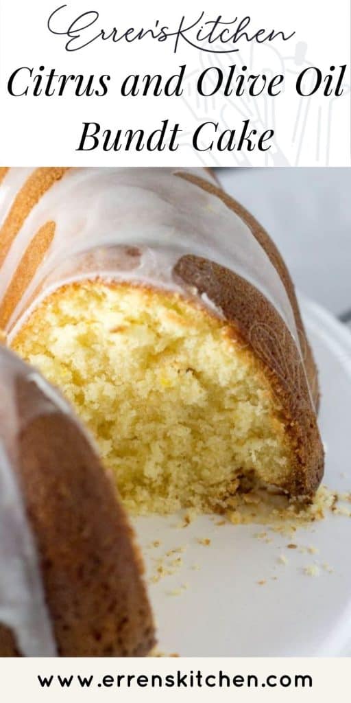 olive oil and citrus cake ready to eat