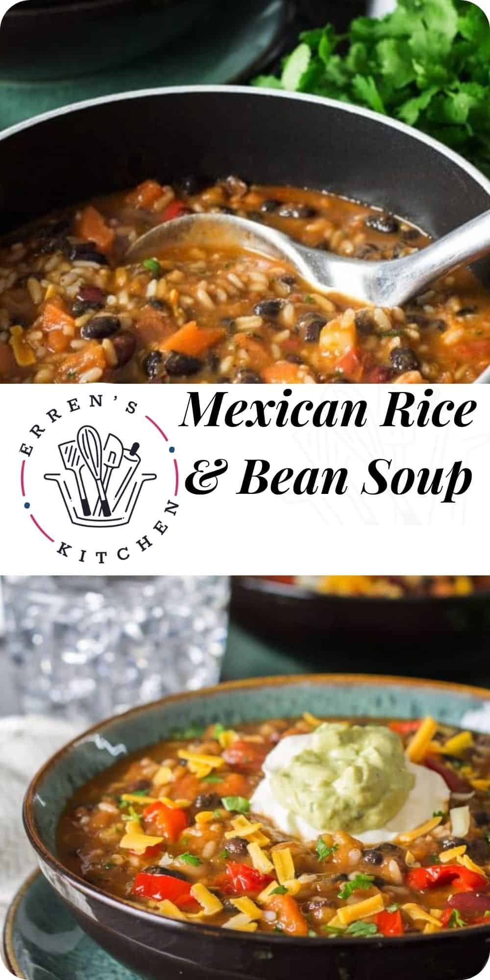 Mexican Rice and Bean Soup Comfort food at it's best!
