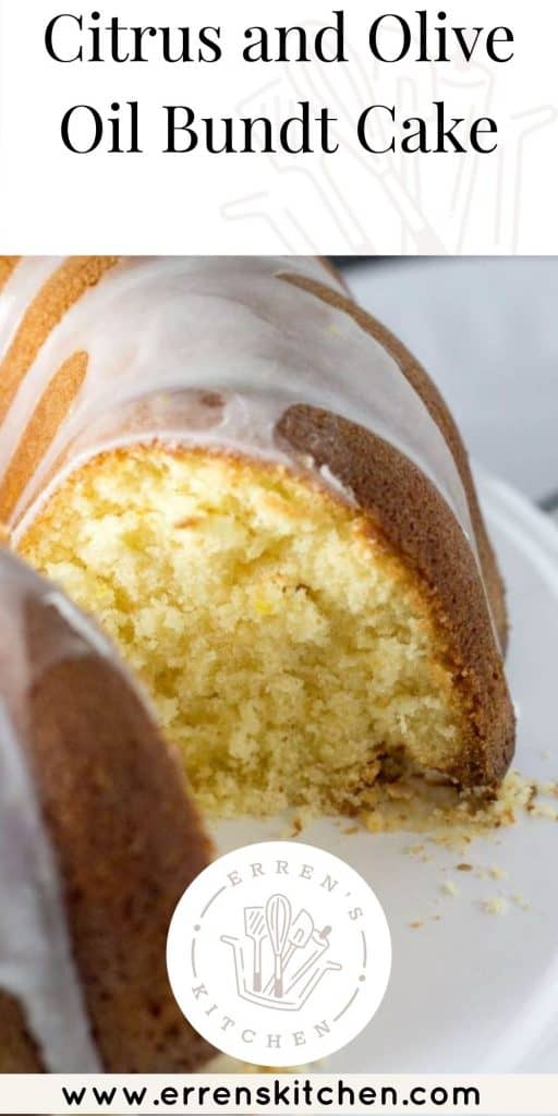olive oil and citrus cake ready to eat