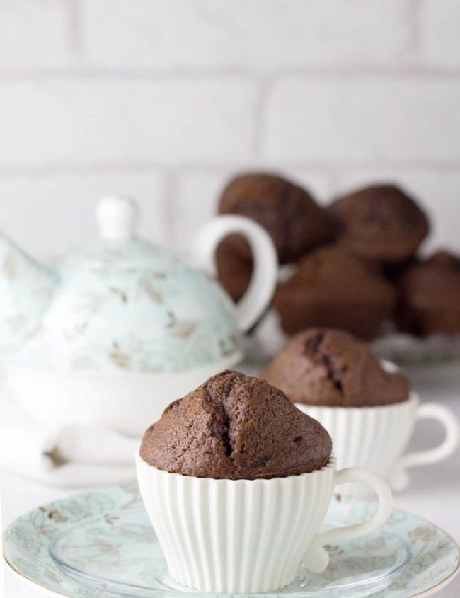 Double Chocolate Chip Muffins - Erren's Kitchen - Chocolate and muffins are two of our favorite things, so what's not to love about this indulgent Double Chocolate Chip Muffins recipe?