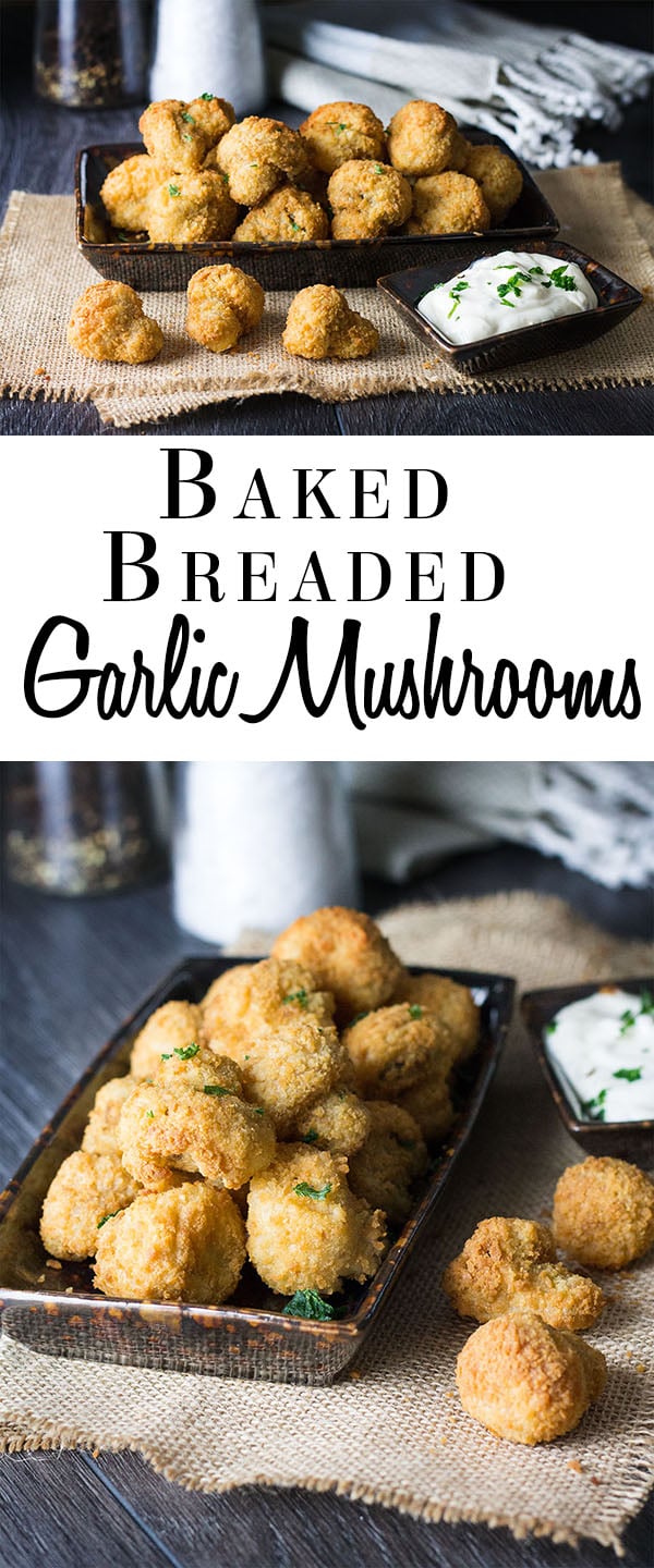 Baked Breaded Garlic Mushrooms Erren's Kitchen